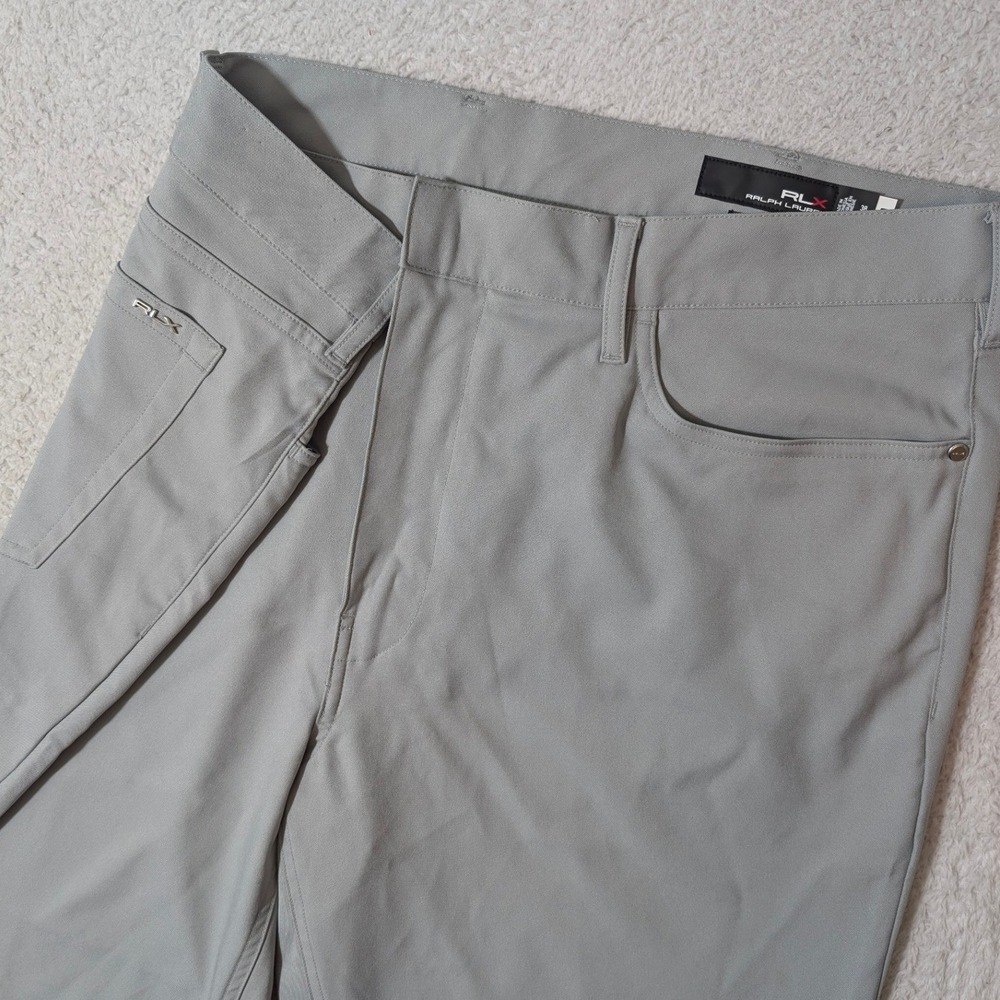 NEW! RLX Ralph Lauren Golf Pants Mens 38/34 Gray Tailored Fit 5-Pocket Stretch